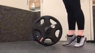 Blond teen pawg with perfect gym booty