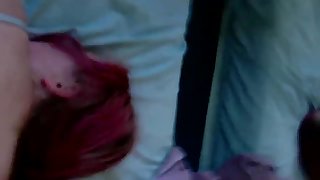 Huge ass teen slammed from behind and rides dick