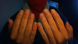 Deborah licks sucks her fingers fetish webcam 20/04/17 suce leche doigts