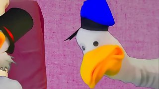 Daisy, Gladstone and Scrooge are cheating on Donald