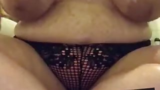 Playing with my big tits