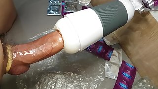 Thick Lubed Cock Penetrates a Fleshlight
