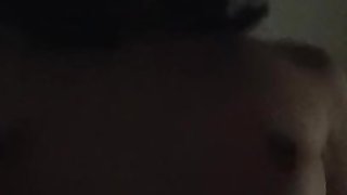 Chinese girl ride on her boyfriend