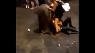 Cunnilingus in the middle of a square in Naples