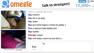 Omegle - Sexy Girl Plays With Her Pussy Late At Night