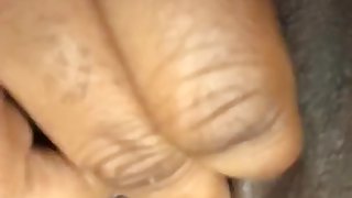 Horny Black Girl With Vibrator
