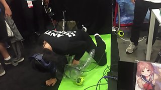 dude fucks vr babe in front of crowd