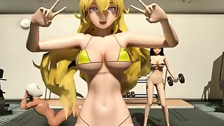 (Jic Jic Archives)【MMD】~Break A Sweet -Yang & Blake