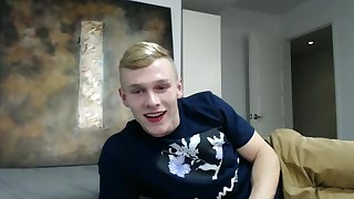 Hot Blonde Stud Fingers His Hole And Wanks His Nice Cock On Cam