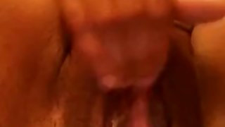Ebony Spanish girl playing with her pussy for me UPCLOSE wet wet