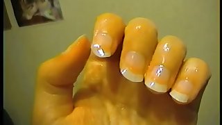 Deborah sucking her fingers and biting her nails livecam 11 05 17