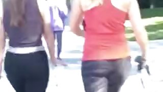 College teen black leggings