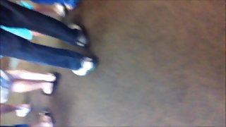 Vietnamese Teen Black Flats Shoeplay 1