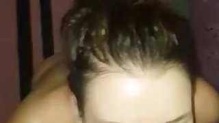 hubby cumming on my face