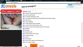 Omegle White Girl cum for me