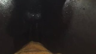 BIG BLACK COCK BEING STROKED BY EBONY DOMINATRICS