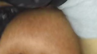 tatted big booty ebony taking backshots in car