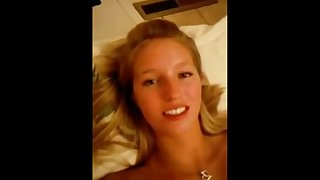 Blonde shy teen romantic masturbation on cam