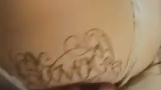 cute white brunette chokes on dick