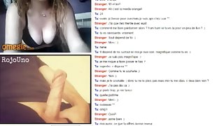 Amazing cute little french girl on omegle P1