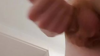 Young teen boy wanking