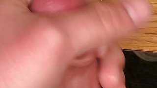 College dude cums on desk in dorm room