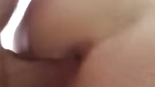 blonde babe gets both her holes fucked by my big white cock