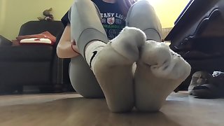 Stinky White Nike Crew Socks