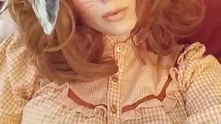Innocent cutie teasing on snap