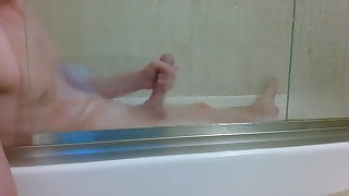 Cuming in the shower