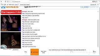 Two stunning sluts playing each other on omegle for a big cock (part one)