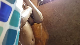 I spied on a little slut in the shower