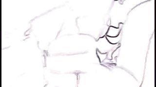 feet job and quick fuck with hairy aunt