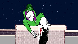 She-Hulk X SpiderGwen animation