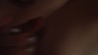 Best friend gives topless blowjob, cute titties