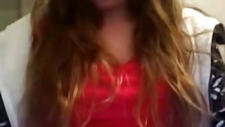 Just turned 18 busty strawberry blonde teen showing off the goods....