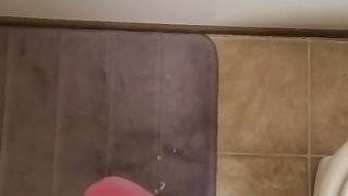 Big Fat Cock Cums On Floor