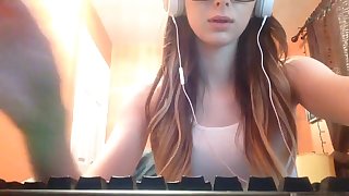 Hot Russian Slut Strips On Skype For Daddy