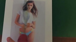 huge cumload from my big white cock to Side to Side song