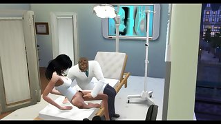 At the doctor - Sims 4 hard