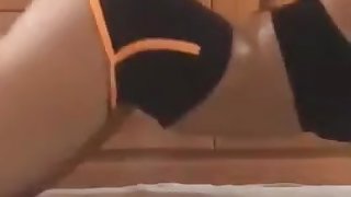 She play solo in bed