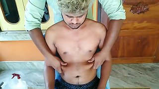 ASMR Chest, belly and head indian massage