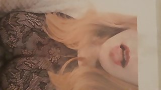 Cum Tribute on big tits blonde