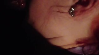 Essex Girl from Stapleford Abbots Sucking cock in the car parked in forest