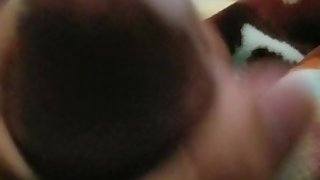 Red skin guy cumming