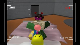 Roblox Yellow noob and mom with strap on must watch