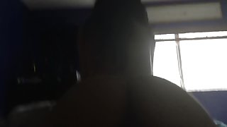 Young teen riding dick early morning homemade