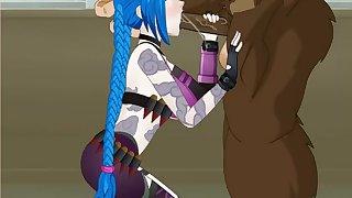 SDT jinx sucks a gorilla