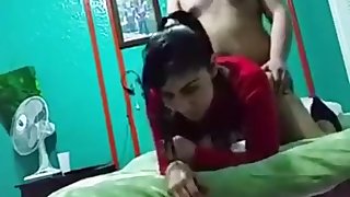 cute girl with teacher