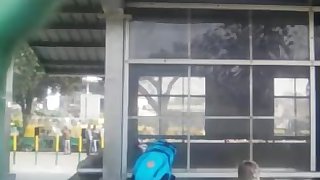 mms bus stop ke piche blowjob and shut